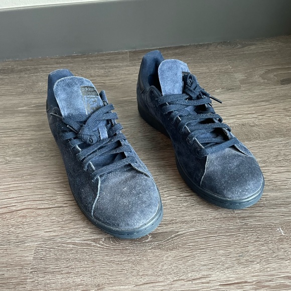 adidas stan smith - night indigo suede sneakers - sz 9 mens - Picture 11 of 11